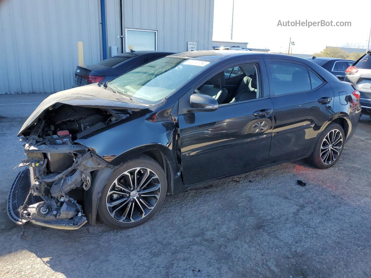 2014 Toyota Corolla L Black vin: 2T1BURHE6EC044597