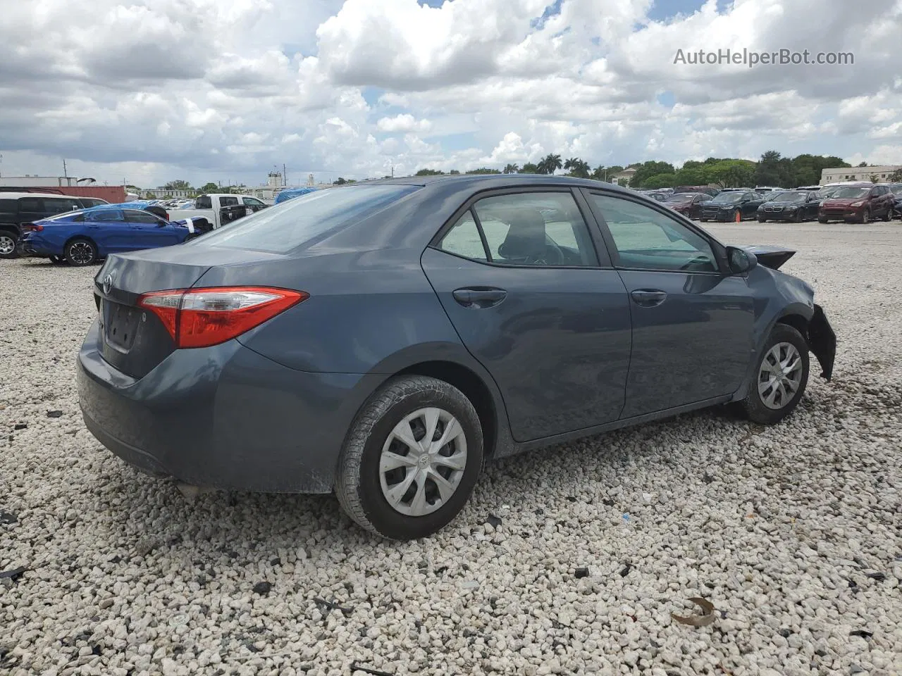 2014 Toyota Corolla L Gray vin: 2T1BURHE6EC060198