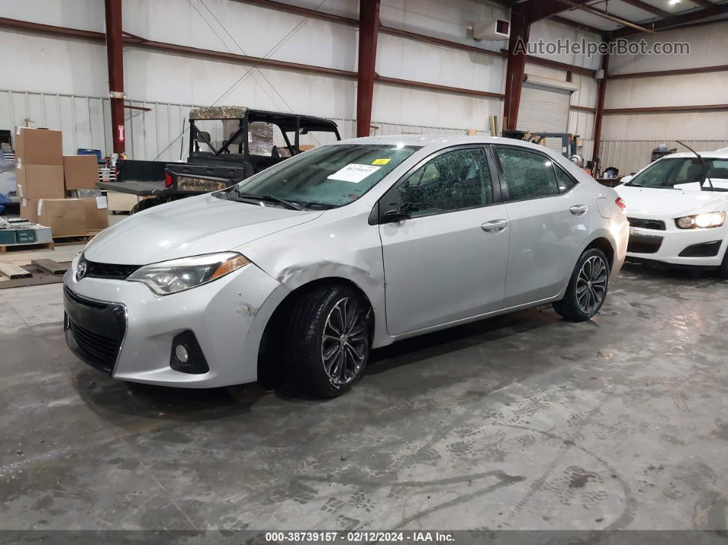 2014 Toyota Corolla S Plus Silver vin: 2T1BURHE6EC069886