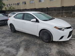 2014 Toyota Corolla L White vin: 2T1BURHE6EC090009