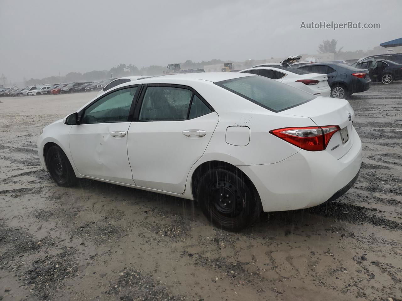 2014 Toyota Corolla L White vin: 2T1BURHE6EC090009