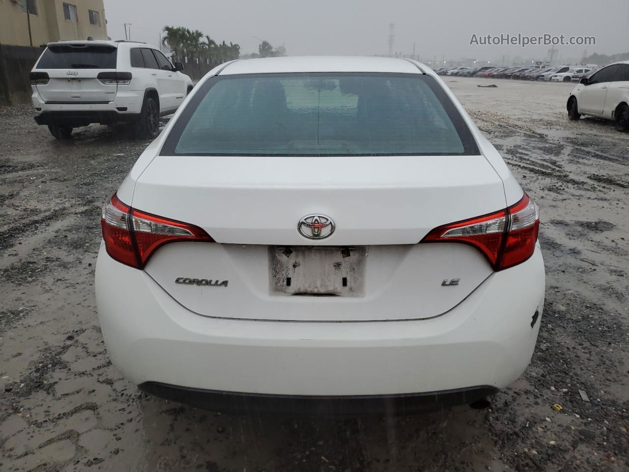 2014 Toyota Corolla L White vin: 2T1BURHE6EC090009