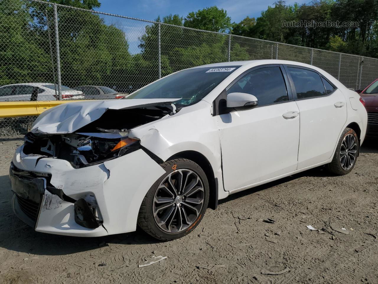 2014 Toyota Corolla L White vin: 2T1BURHE6EC098739