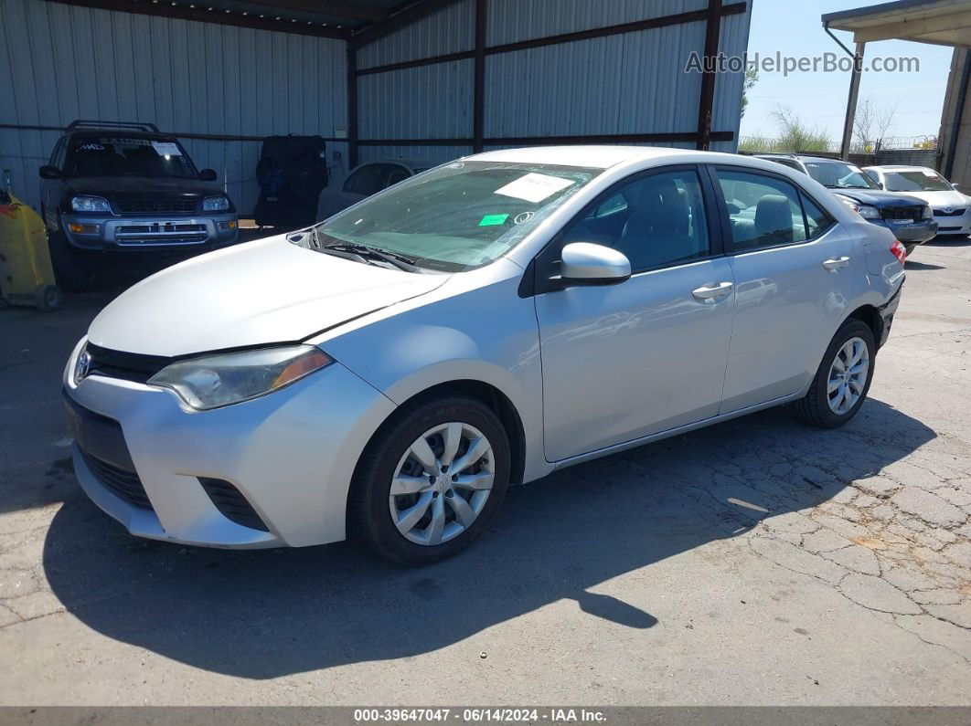 2014 Toyota Corolla Le Silver vin: 2T1BURHE6EC111621