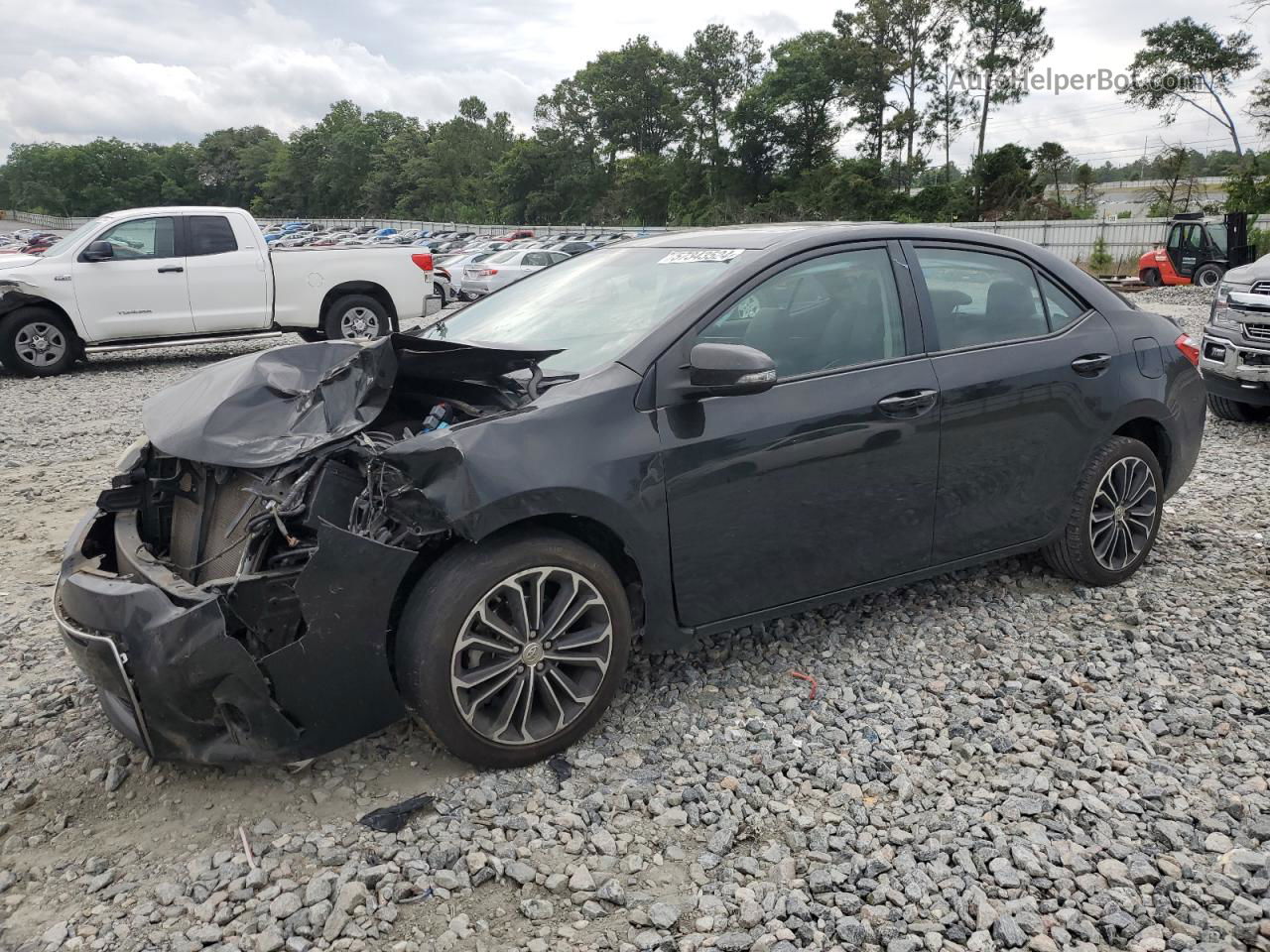 2014 Toyota Corolla L Black vin: 2T1BURHE6EC115460