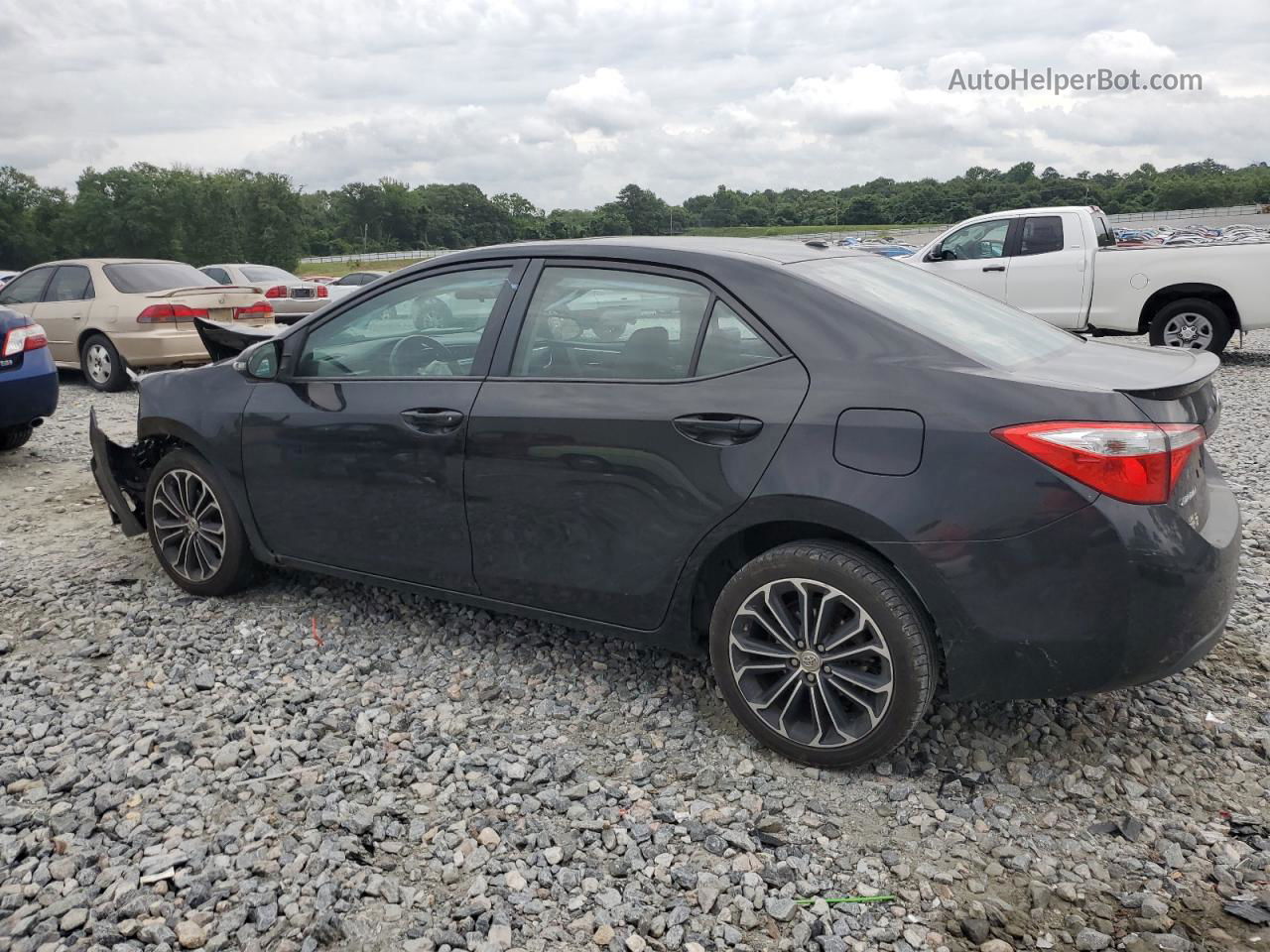 2014 Toyota Corolla L Black vin: 2T1BURHE6EC115460