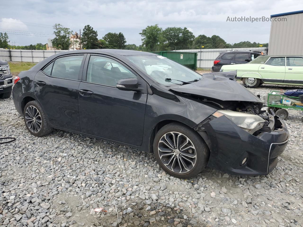 2014 Toyota Corolla L Black vin: 2T1BURHE6EC115460