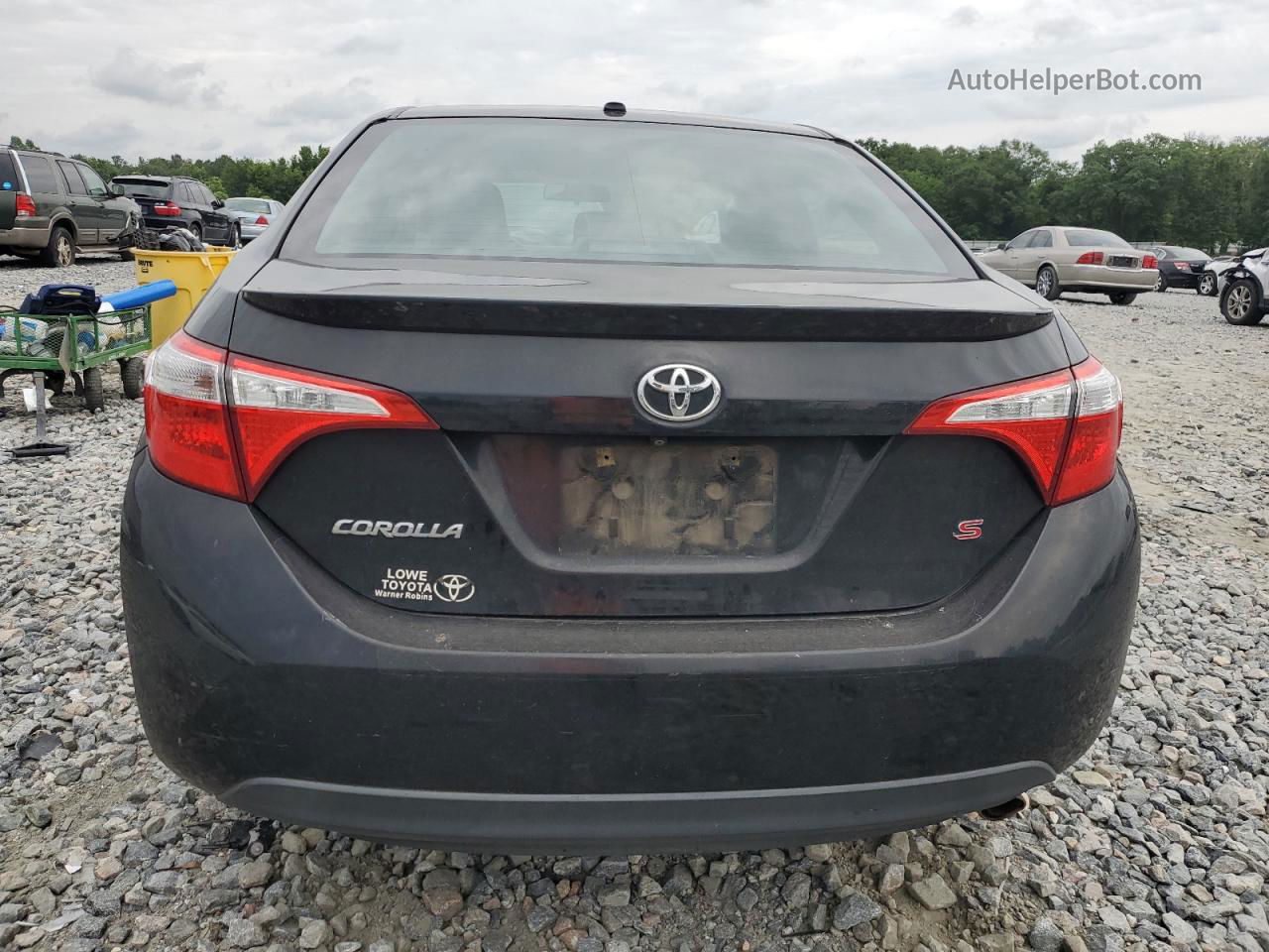 2014 Toyota Corolla L Black vin: 2T1BURHE6EC115460