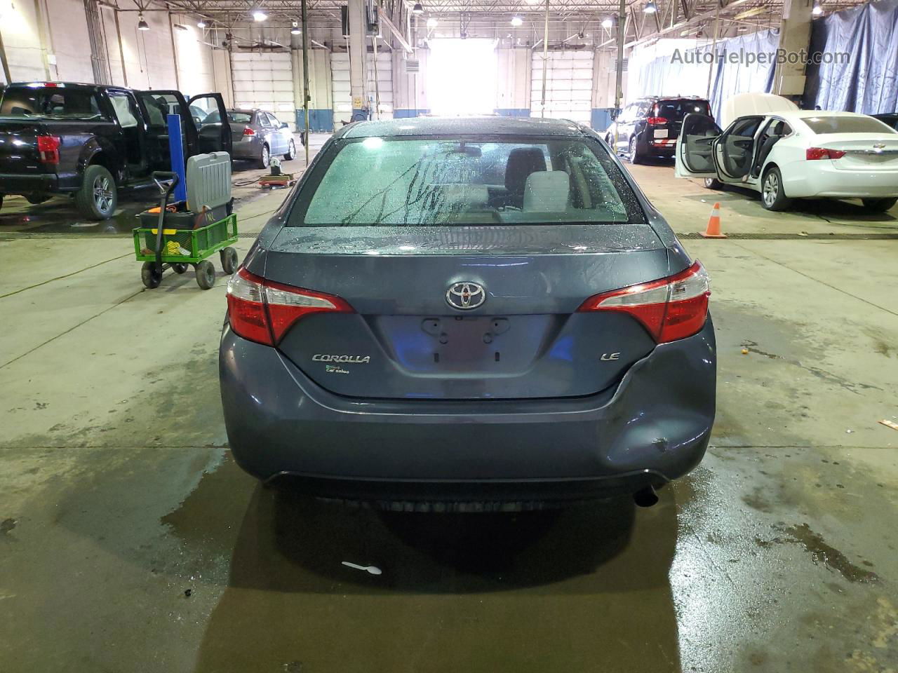 2014 Toyota Corolla L Gray vin: 2T1BURHE6EC153786