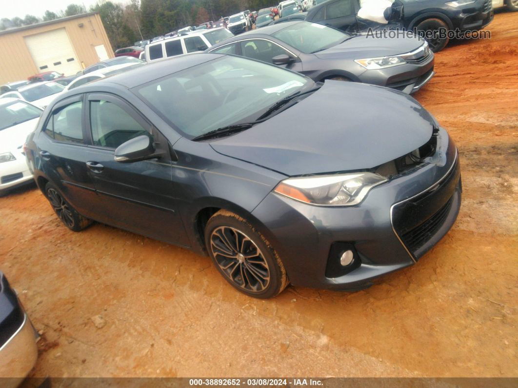 2015 Toyota Corolla S Plus Blue vin: 2T1BURHE6FC253050