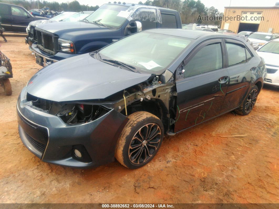 2015 Toyota Corolla S Plus Blue vin: 2T1BURHE6FC253050