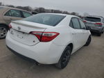 2015 Toyota Corolla L White vin: 2T1BURHE6FC267885