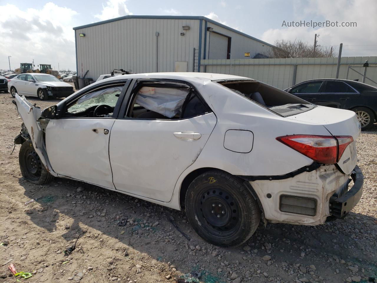 2015 Toyota Corolla L White vin: 2T1BURHE6FC275095