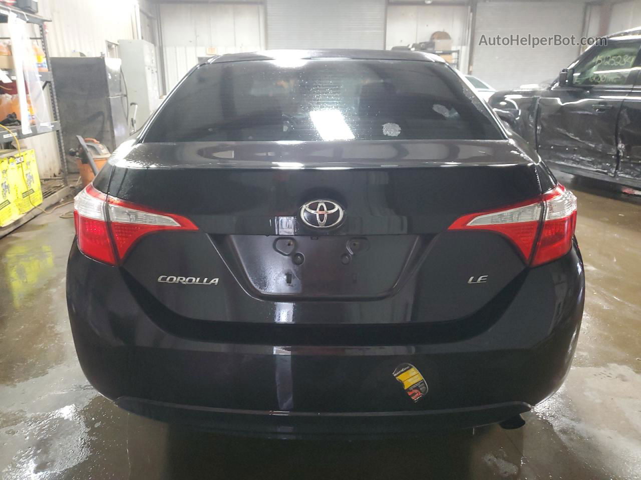 2015 Toyota Corolla L Black vin: 2T1BURHE6FC291197