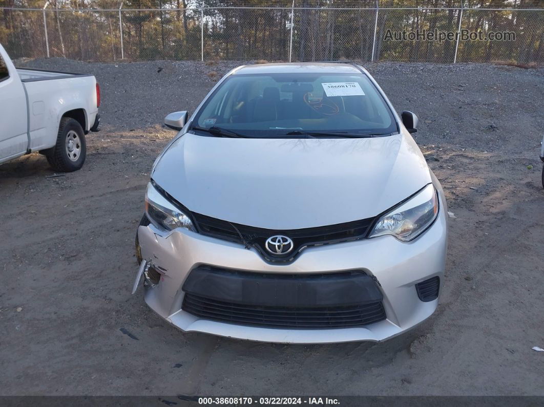 2015 Toyota Corolla L Серый vin: 2T1BURHE6FC313005