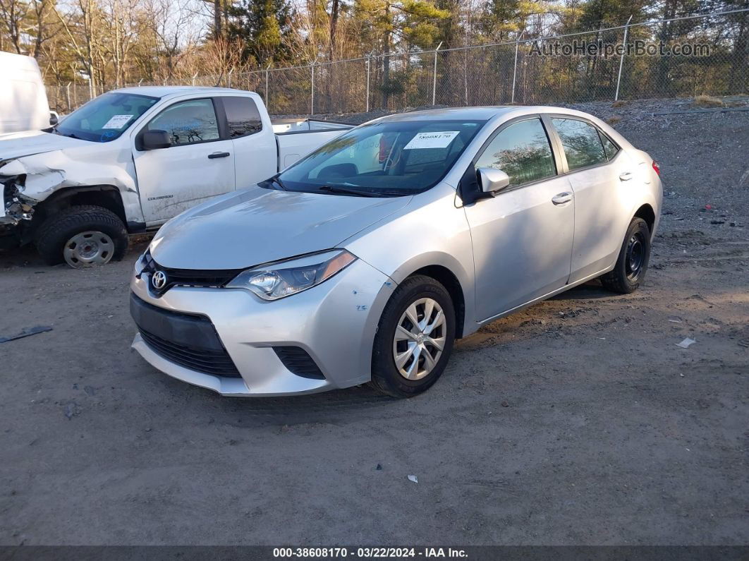 2015 Toyota Corolla L Серый vin: 2T1BURHE6FC313005