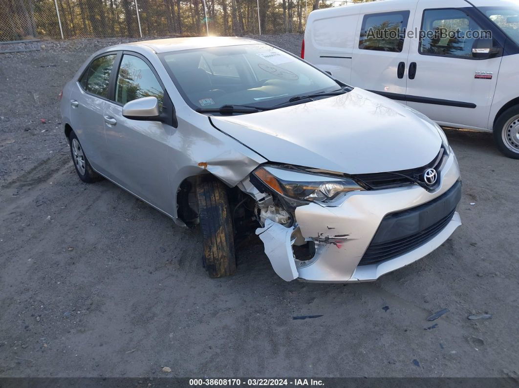 2015 Toyota Corolla L Gray vin: 2T1BURHE6FC313005