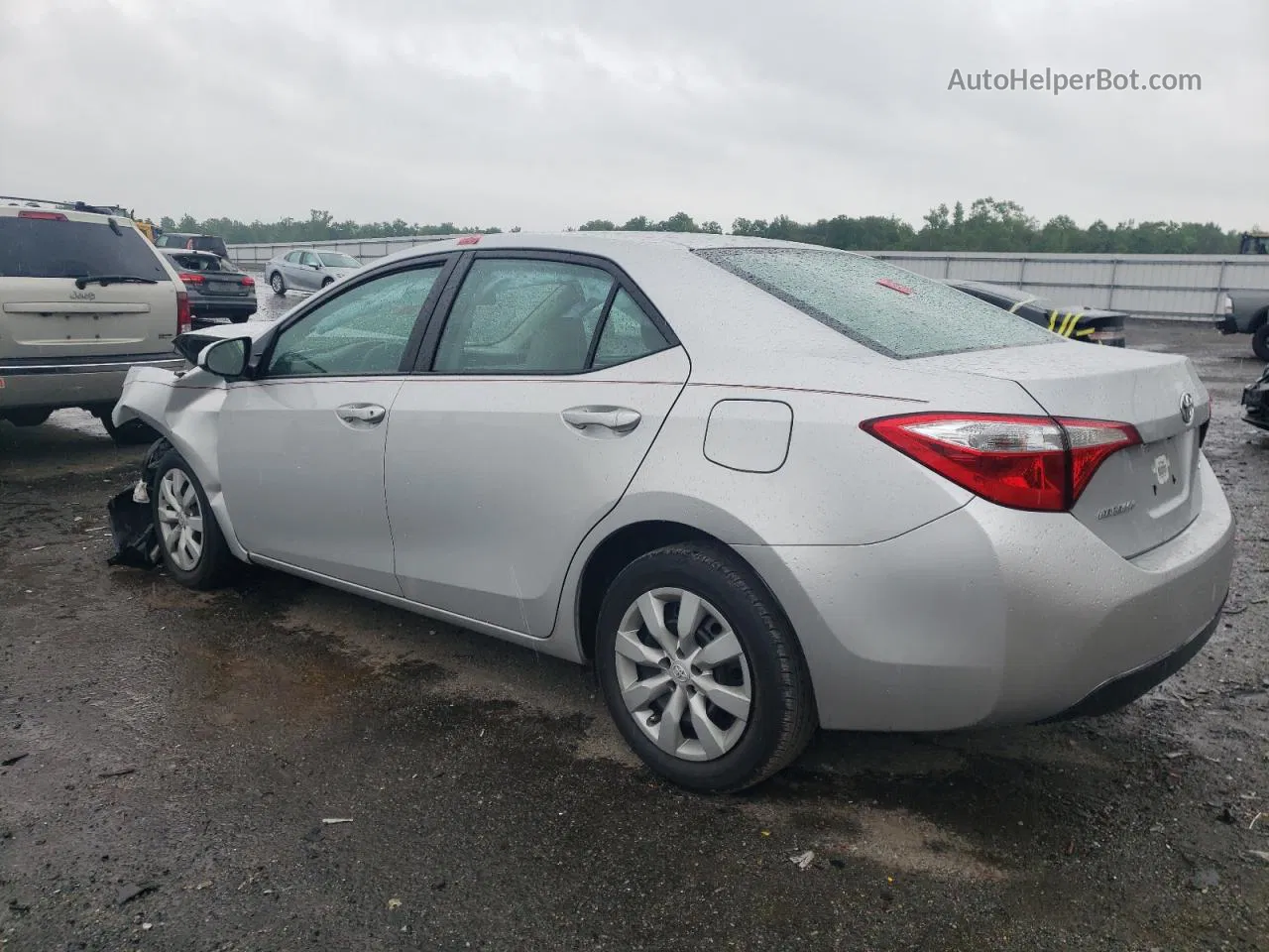 2015 Toyota Corolla L Silver vin: 2T1BURHE6FC320794