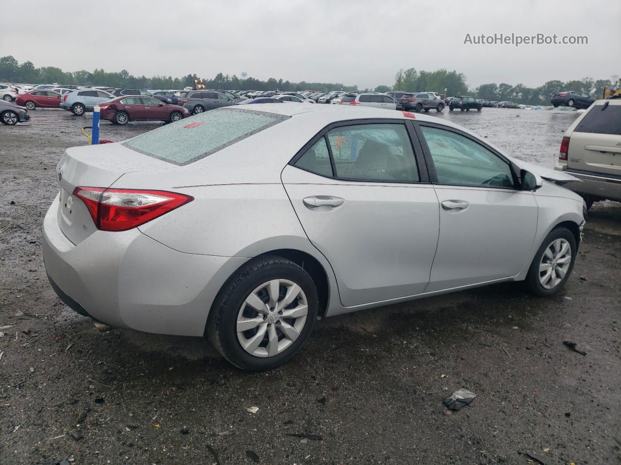 2015 Toyota Corolla L Silver vin: 2T1BURHE6FC320794