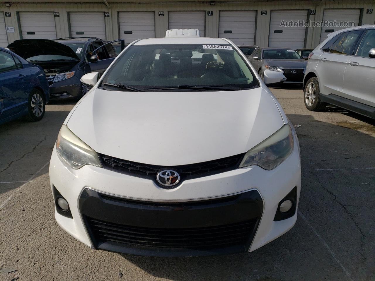 2015 Toyota Corolla L White vin: 2T1BURHE6FC332136