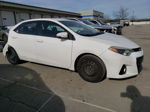 2015 Toyota Corolla L White vin: 2T1BURHE6FC332136