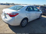 2015 Toyota Corolla Le White vin: 2T1BURHE6FC335067