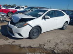 2015 Toyota Corolla Le White vin: 2T1BURHE6FC335067