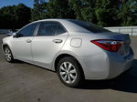 2015 Toyota Corolla L Silver vin: 2T1BURHE6FC336655