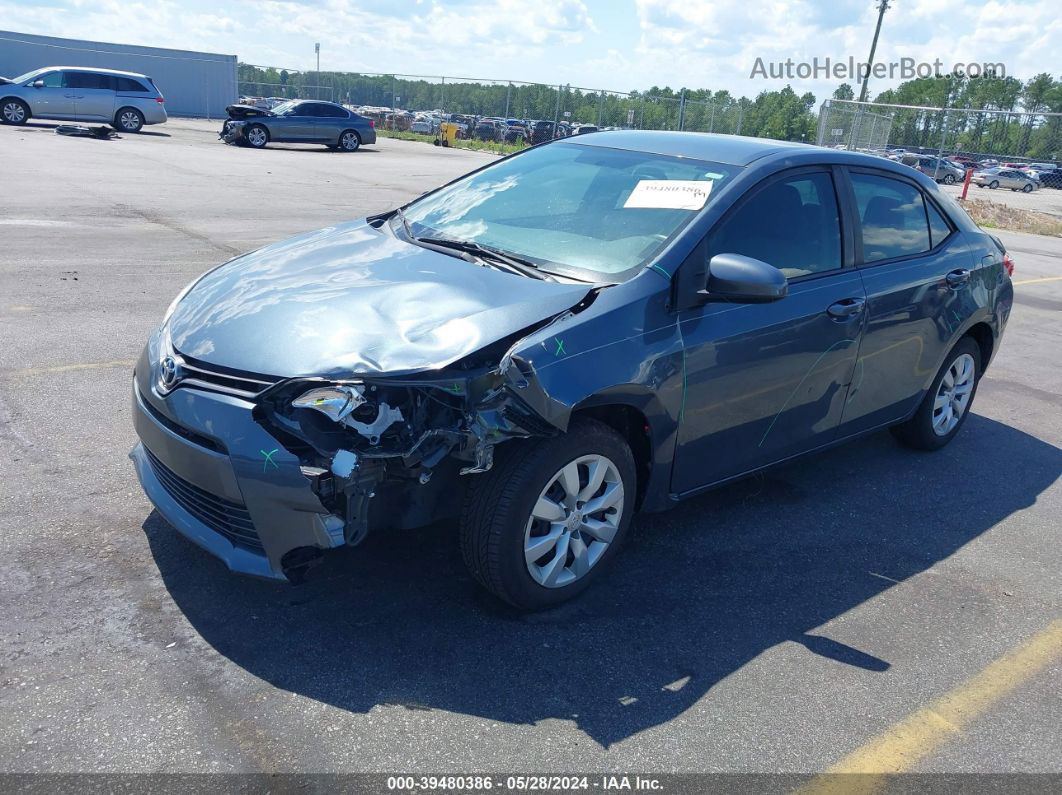 2015 Toyota Corolla Le Blue vin: 2T1BURHE6FC346344