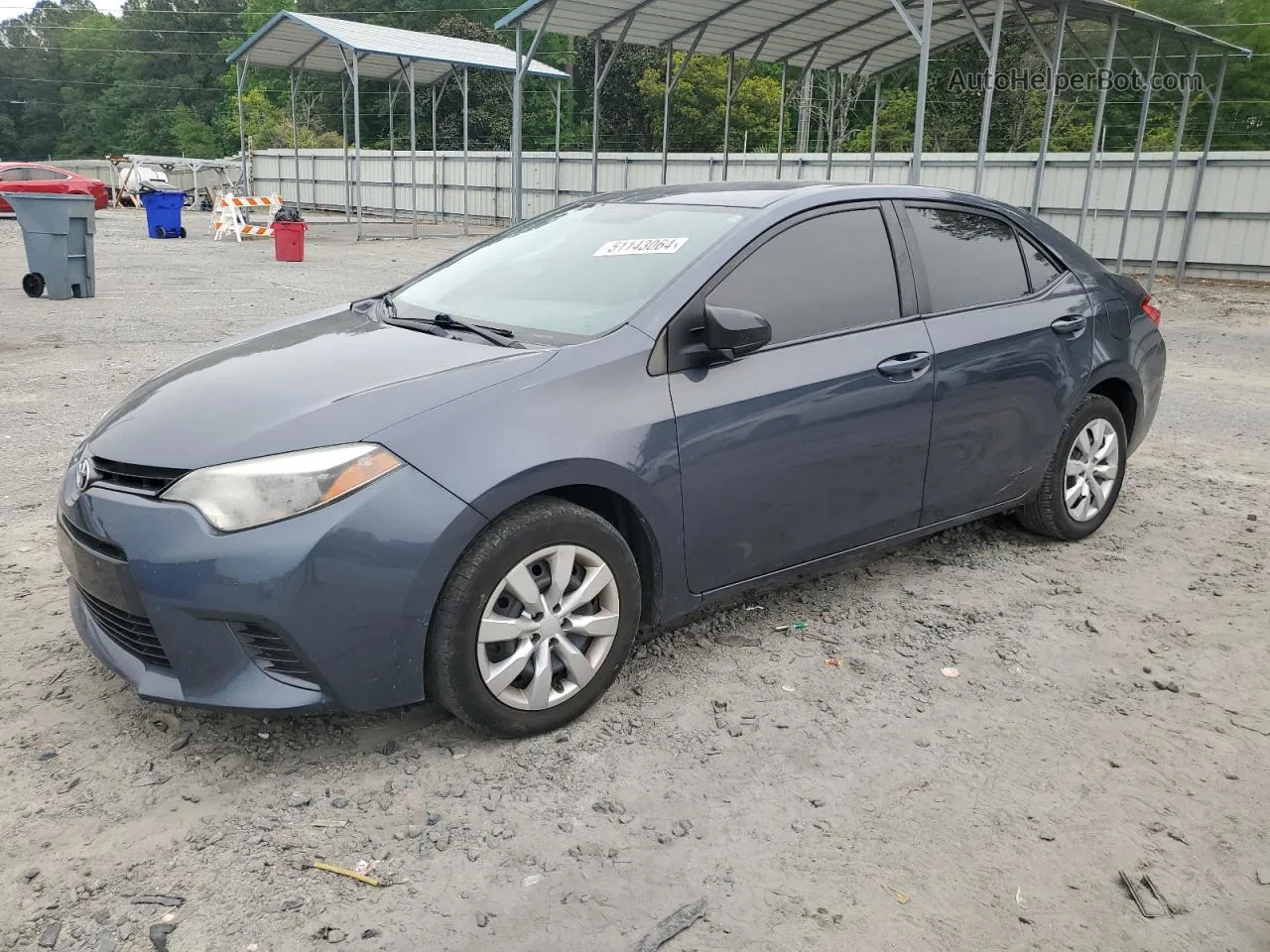 2015 Toyota Corolla L Charcoal vin: 2T1BURHE6FC355478