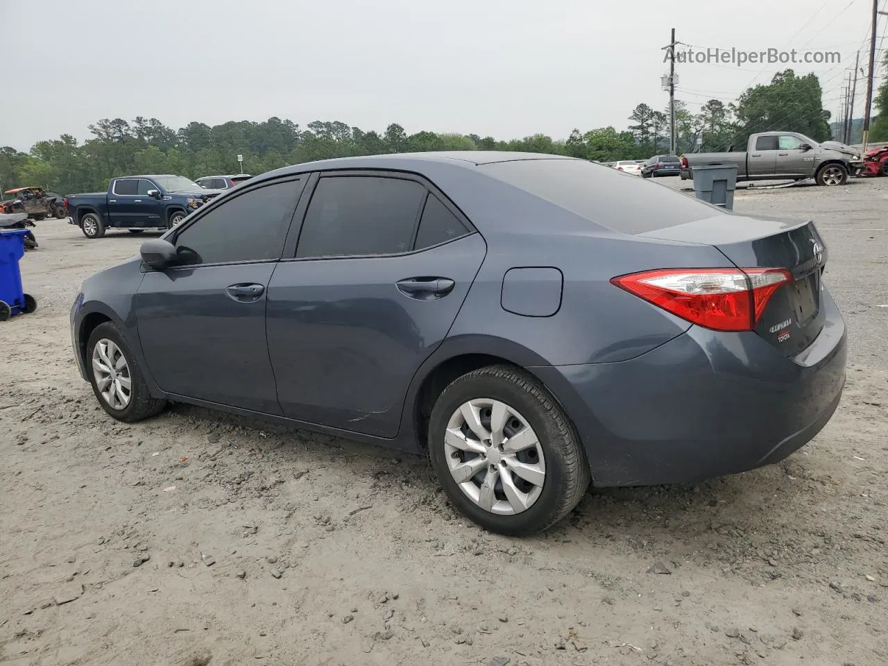 2015 Toyota Corolla L Charcoal vin: 2T1BURHE6FC355478