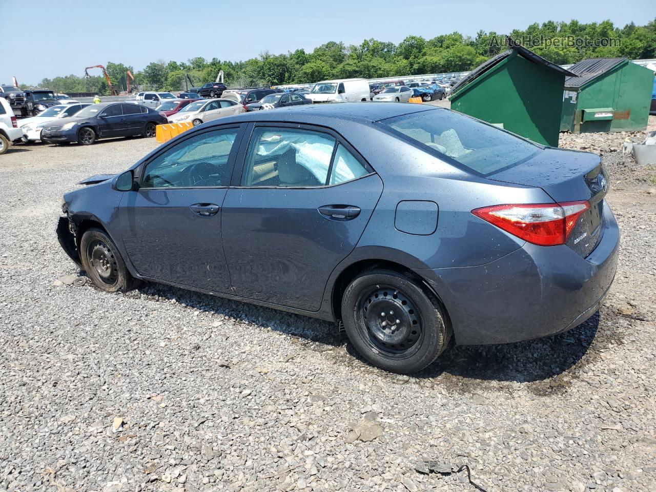 2015 Toyota Corolla L Gray vin: 2T1BURHE6FC362219