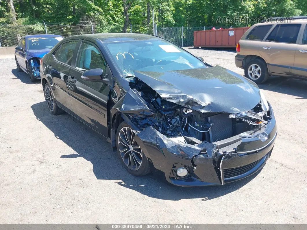 2015 Toyota Corolla S Plus Black vin: 2T1BURHE6FC364388