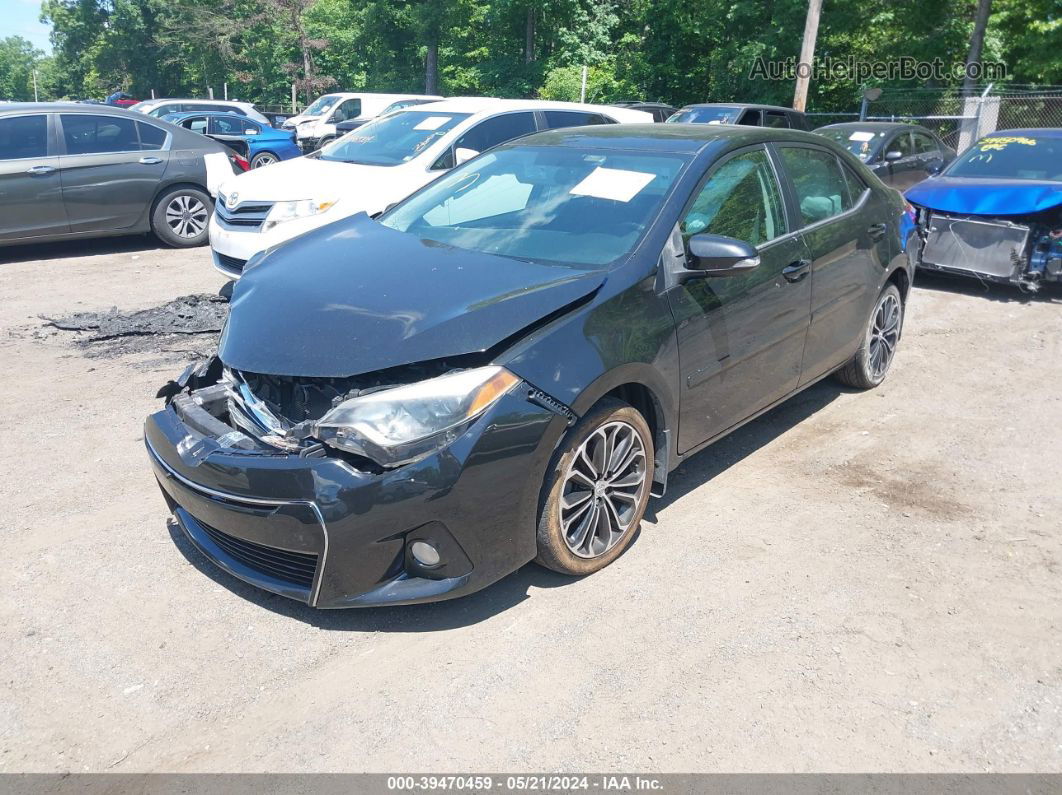 2015 Toyota Corolla S Plus Black vin: 2T1BURHE6FC364388