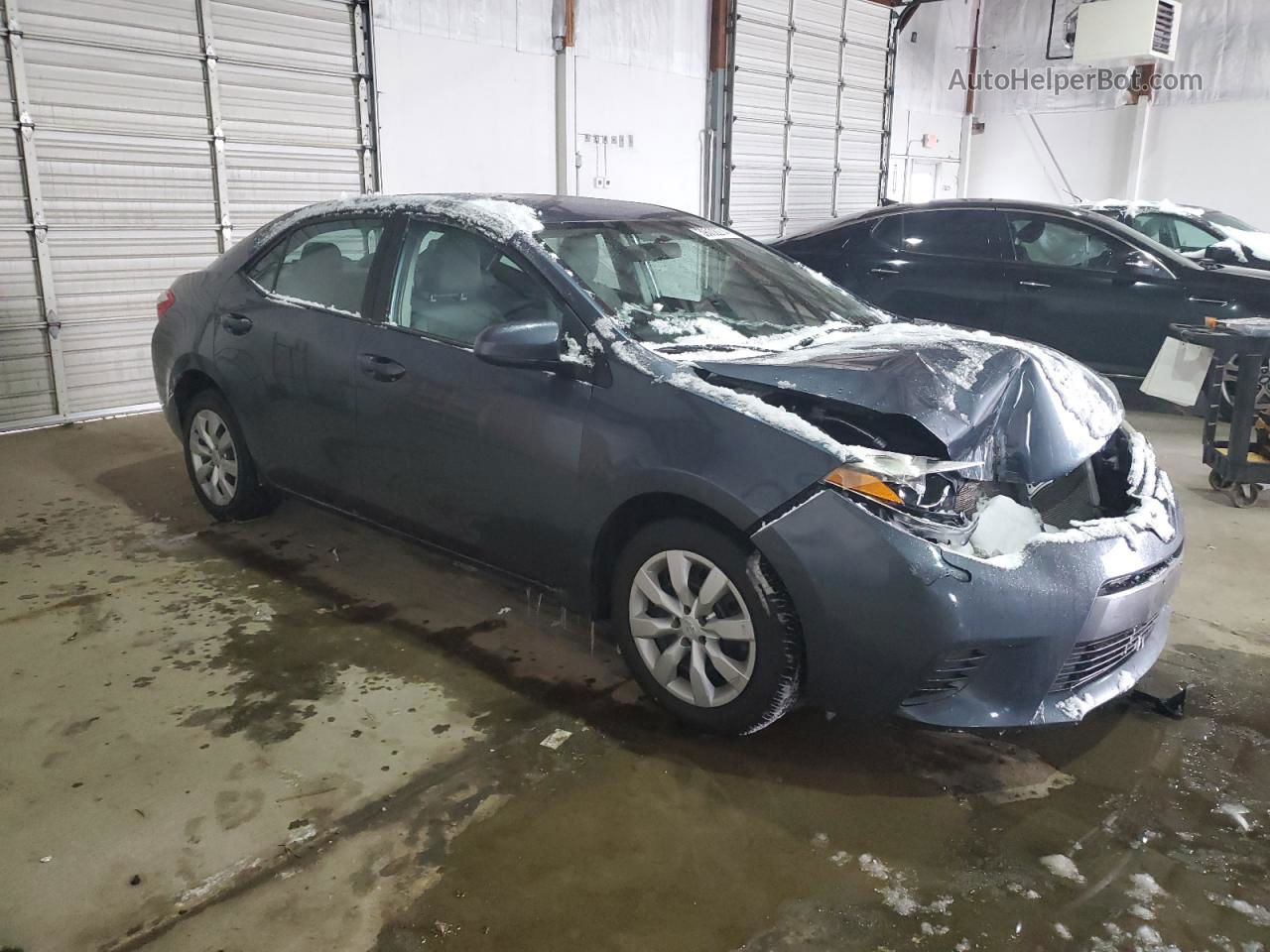 2015 Toyota Corolla L Charcoal vin: 2T1BURHE6FC364990