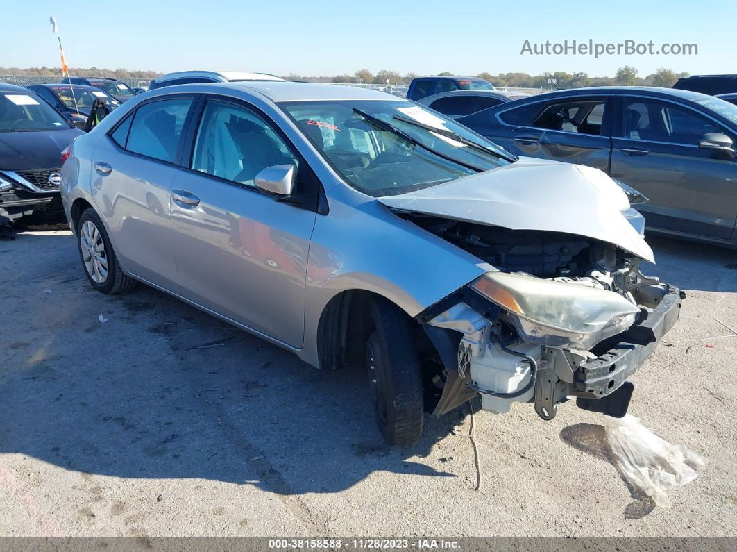 2015 Toyota Corolla Le Gray vin: 2T1BURHE6FC380834