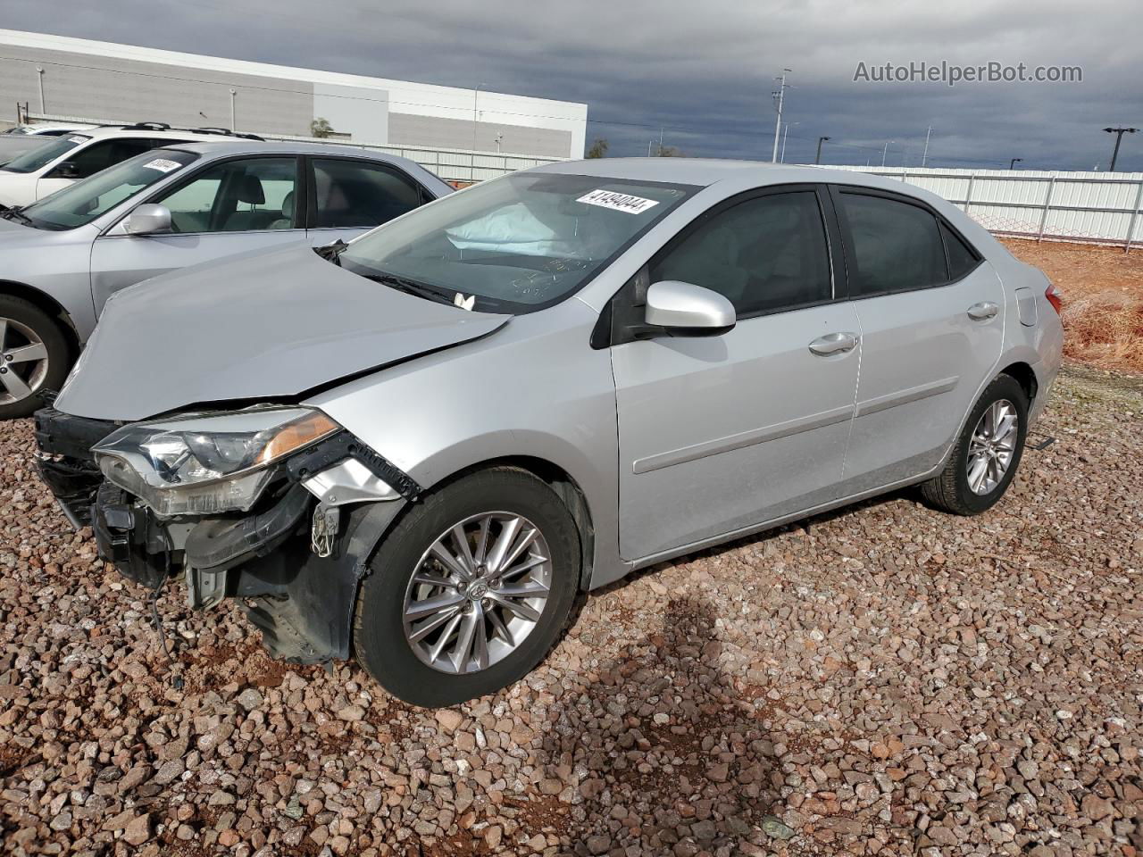 2015 Toyota Corolla L Silver vin: 2T1BURHE6FC386231