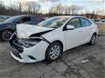 2015 Toyota Corolla L White vin: 2T1BURHE6FC407952