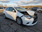 2015 Toyota Corolla L White vin: 2T1BURHE6FC407952