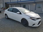 2015 Toyota Corolla L White vin: 2T1BURHE6FC417736