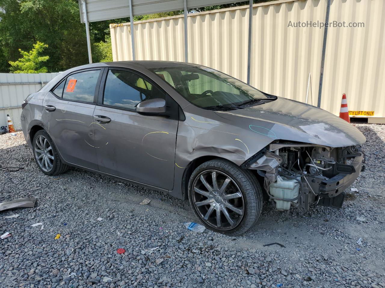 2015 Toyota Corolla L Tan vin: 2T1BURHE6FC424380