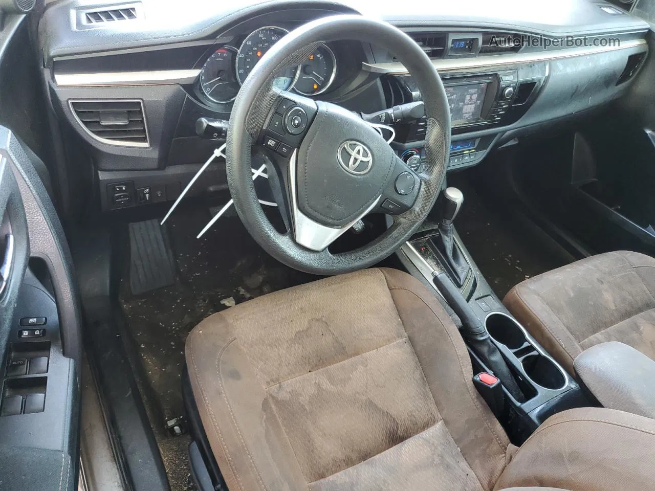 2015 Toyota Corolla L Tan vin: 2T1BURHE6FC424380