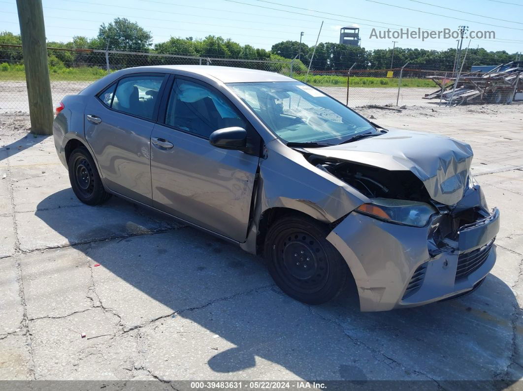 2015 Toyota Corolla Le Серый vin: 2T1BURHE6FC428297