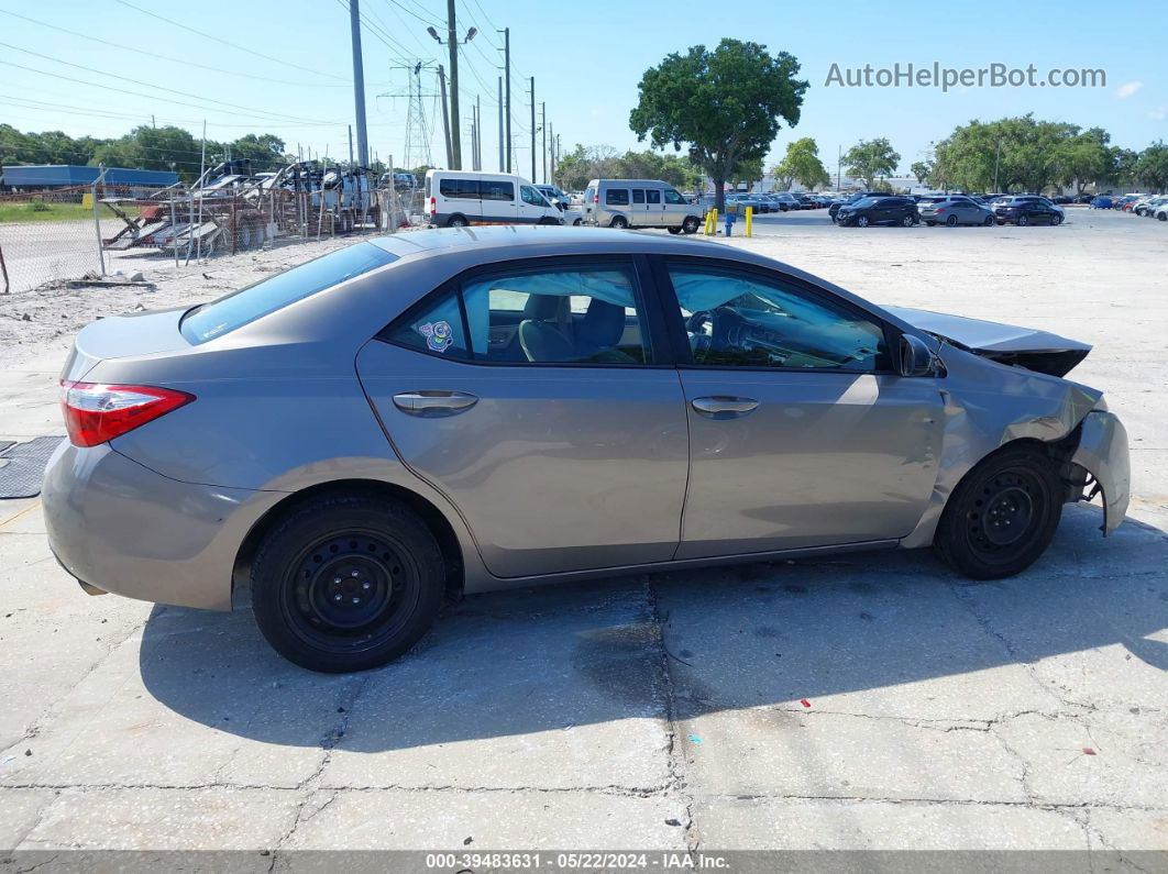 2015 Toyota Corolla Le Gray vin: 2T1BURHE6FC428297