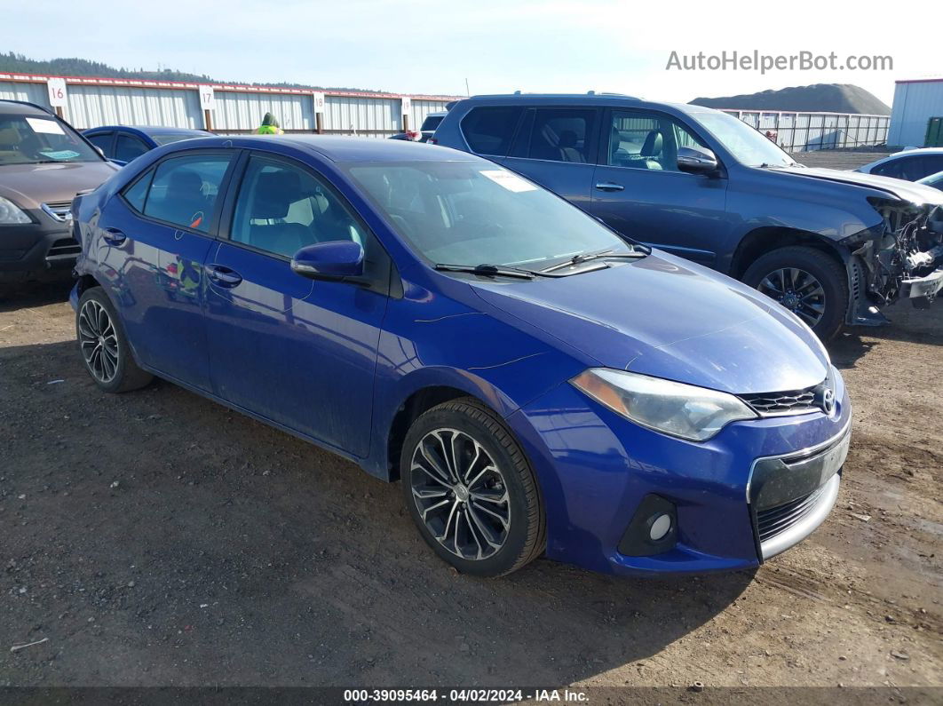 2015 Toyota Corolla S Plus Синий vin: 2T1BURHE6FC434889