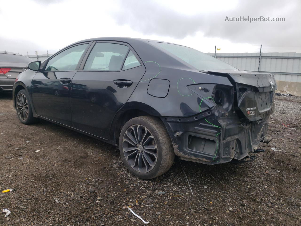 2015 Toyota Corolla L Black vin: 2T1BURHE6FC458934