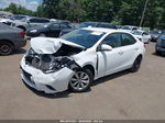 2015 Toyota Corolla Le White vin: 2T1BURHE6FC463776