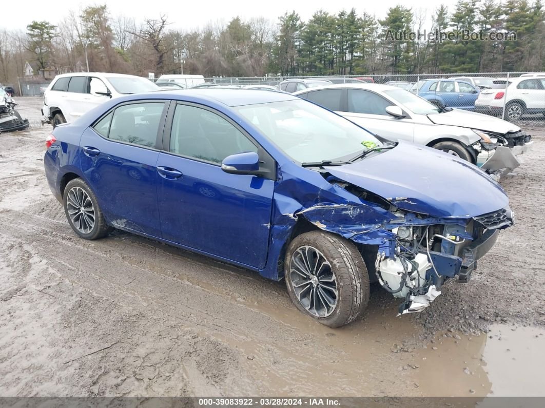 2015 Toyota Corolla S Plus Синий vin: 2T1BURHE6FC469626