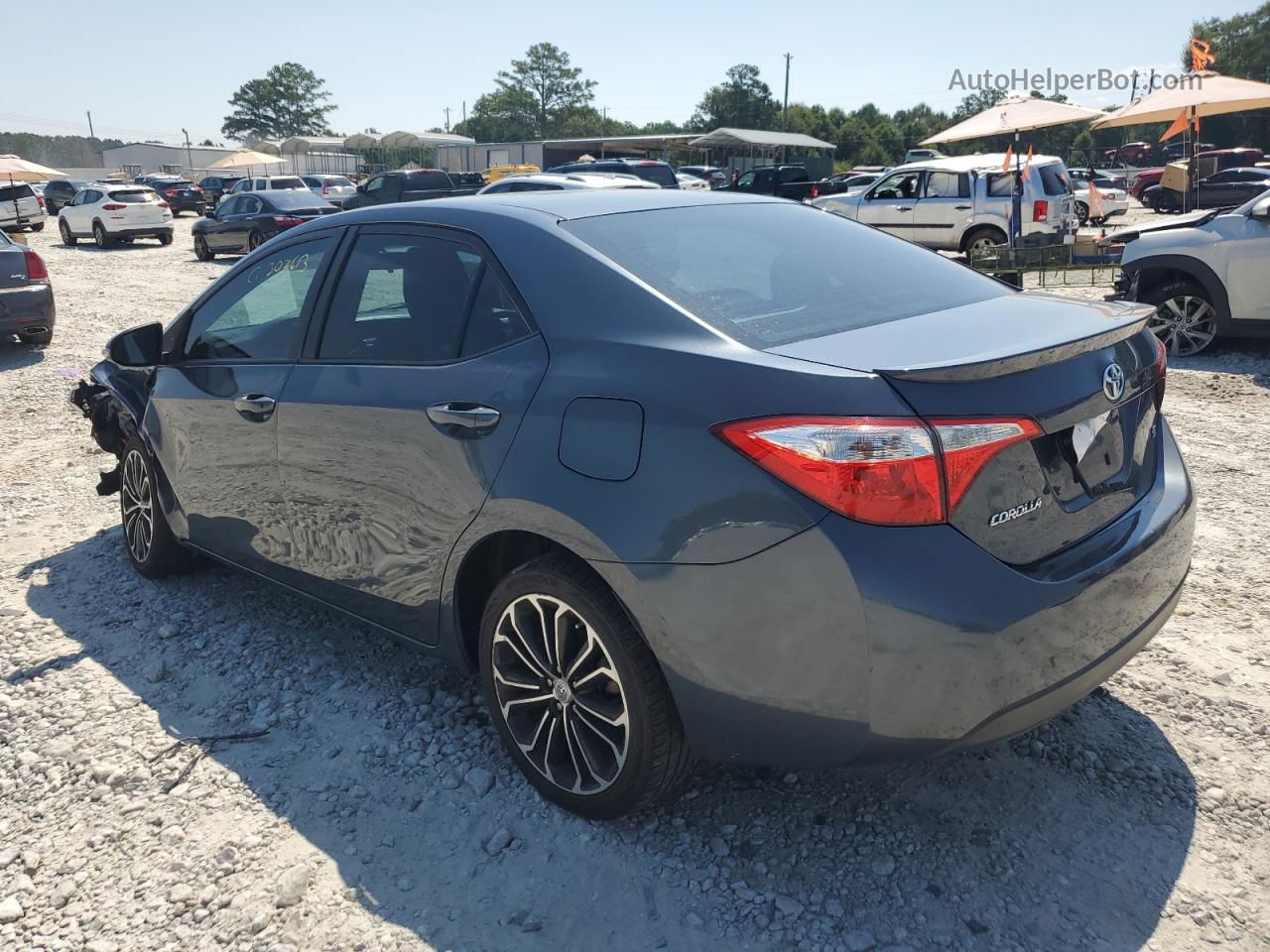 2016 Toyota Corolla L Угольный vin: 2T1BURHE6GC490056