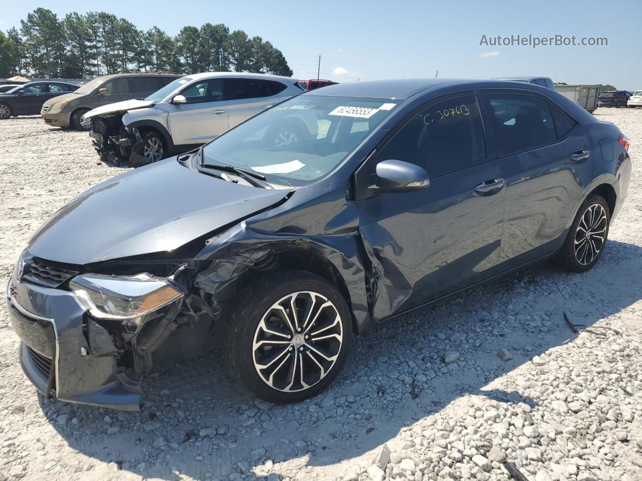 2016 Toyota Corolla L Charcoal vin: 2T1BURHE6GC490056